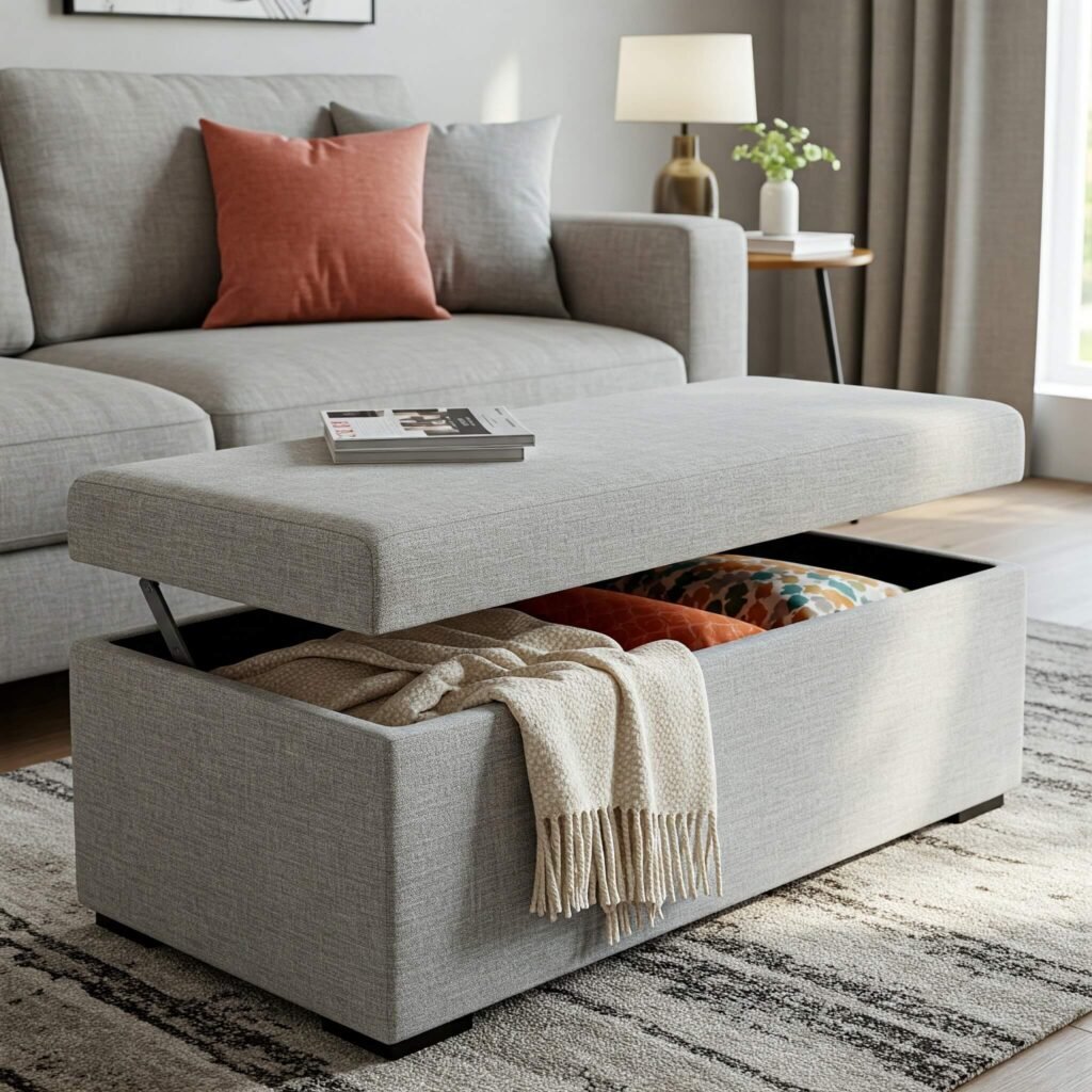 Storage Ottoman for Modern Living