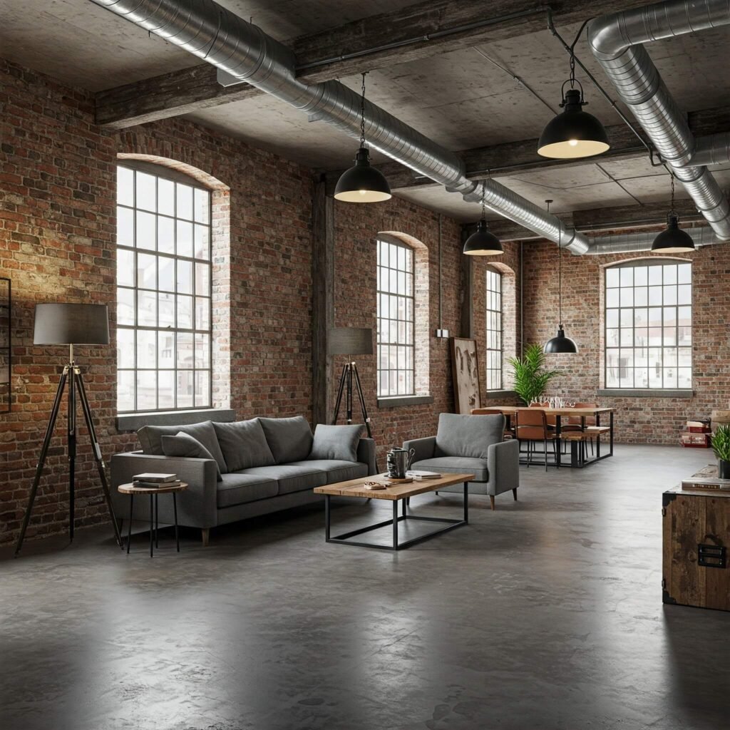 Industrial Chic: Designing a Spacious and Modern Loft Space