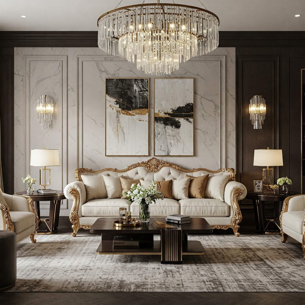 Luxury City View Living Room