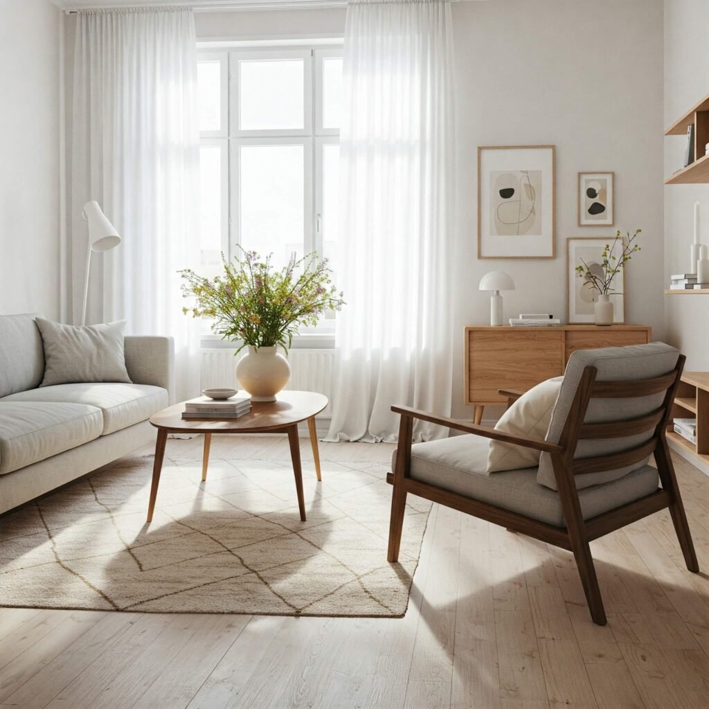 Scandinavian-Inspired Living Room Design