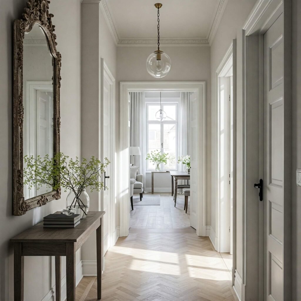 Mirror Magic: Creating Space in a Hallway