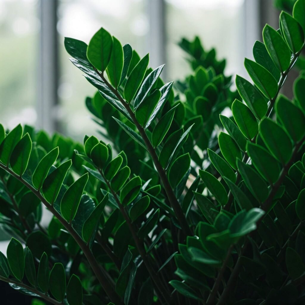 Glossy ZZ Plant Foliage
