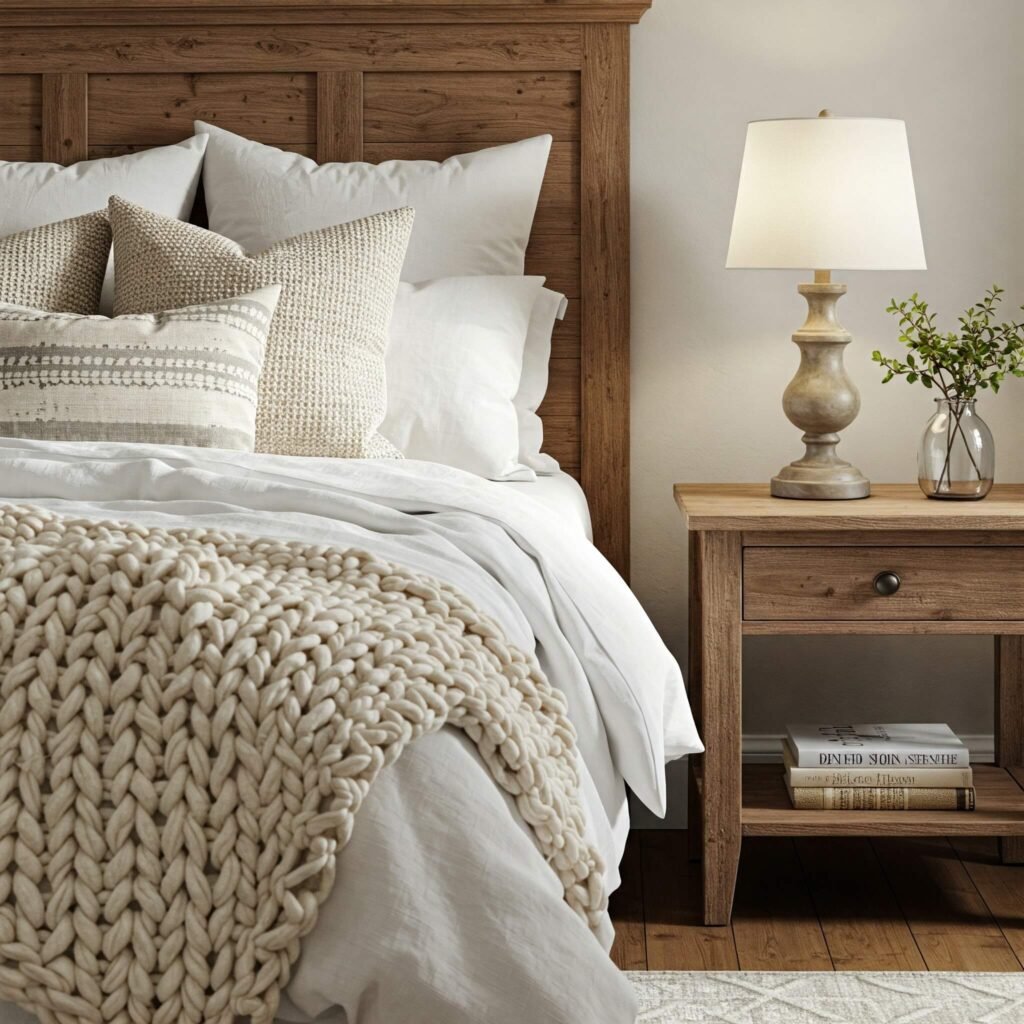 Cozy Farmhouse Bedroom Corner