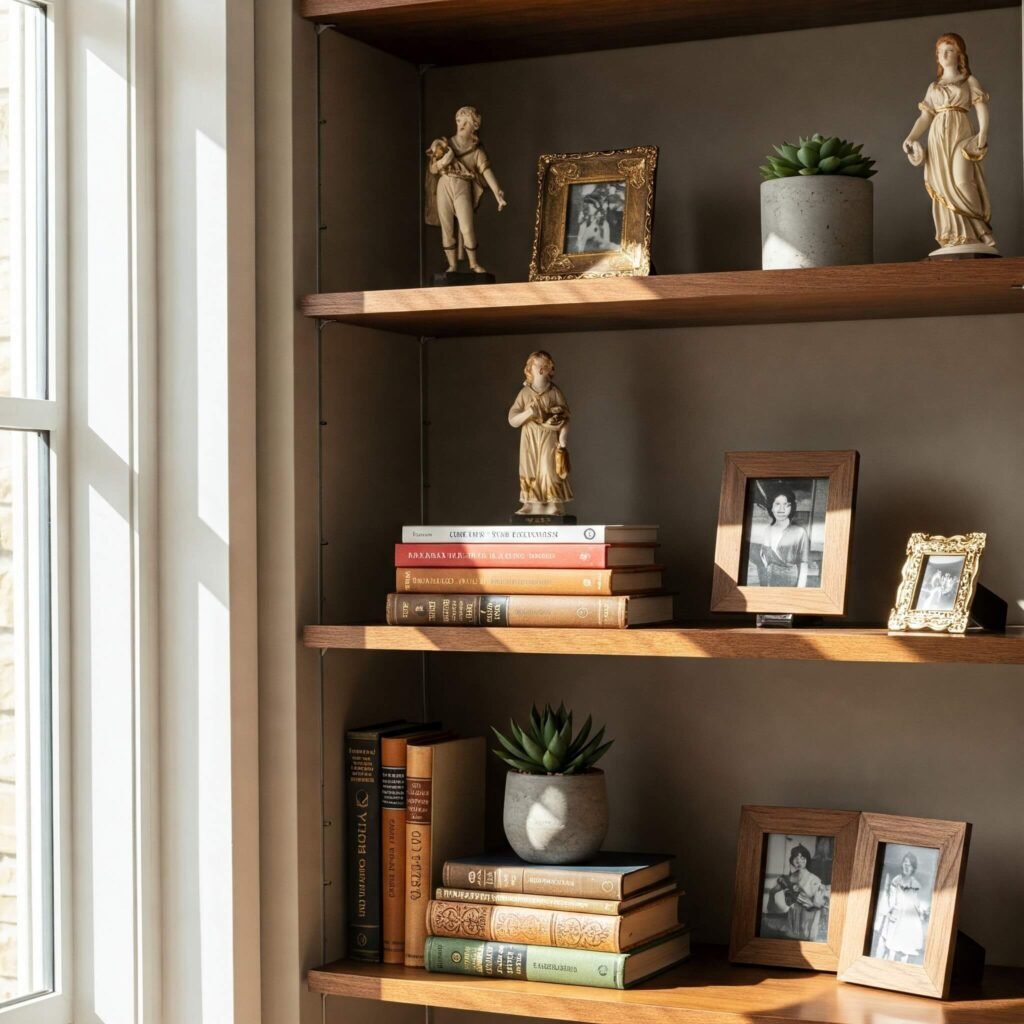 Curated Luxury Bookshelf