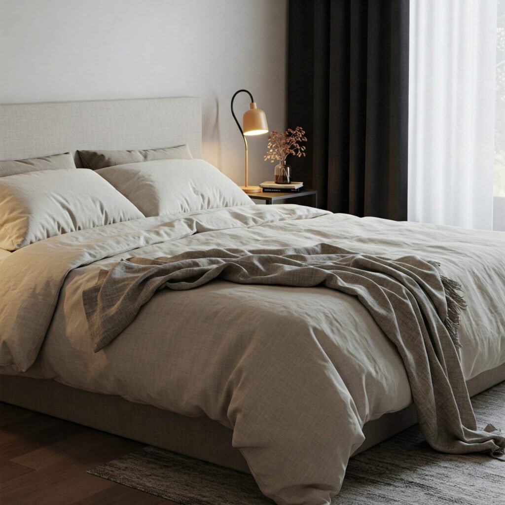 Japandi-Inspired Bedroom Design