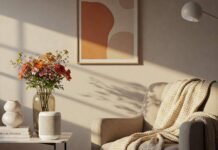 Embracing Smart Living with Must-Have Home Accessories Cozy Living Room with Smart Speaker