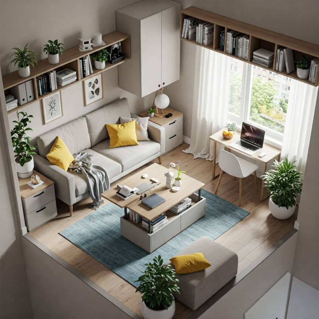 Organized Small Living Space