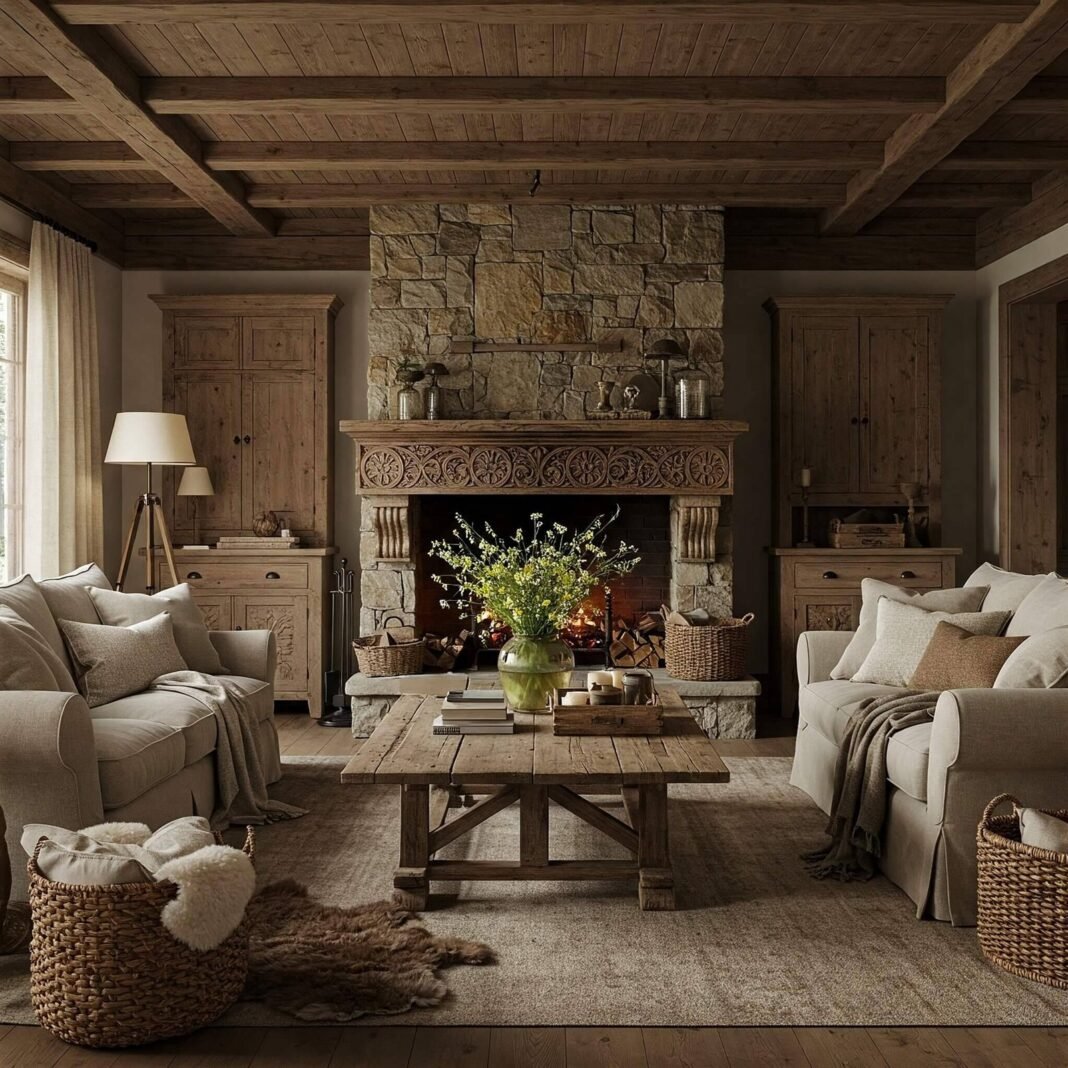 Rustic Farmhouse Living Room