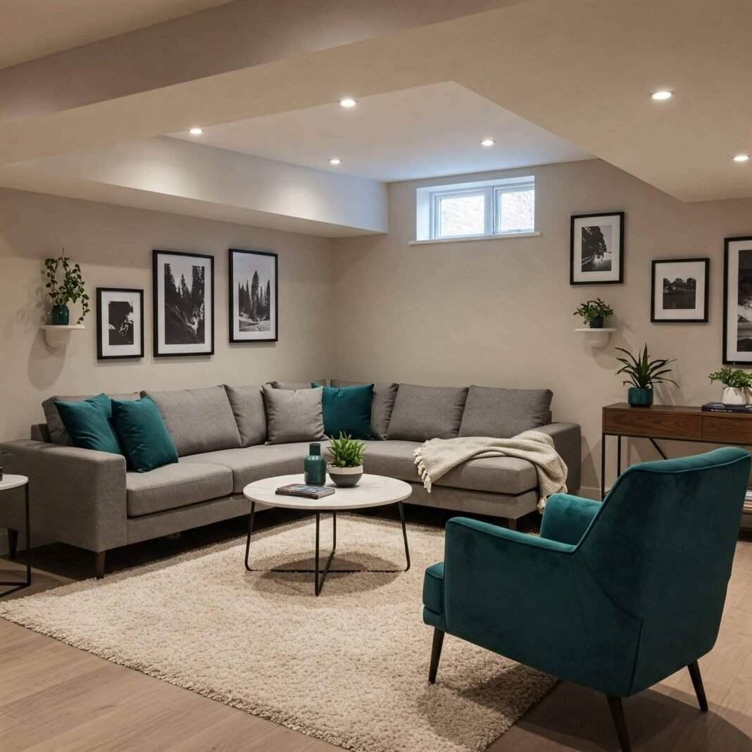 Inviting Basement Living Room Inviting Basement Living Room